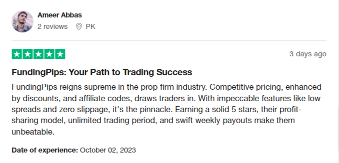 Funding Pips Review: Is This the Top Prop Trading Firm? 7 Sample 3